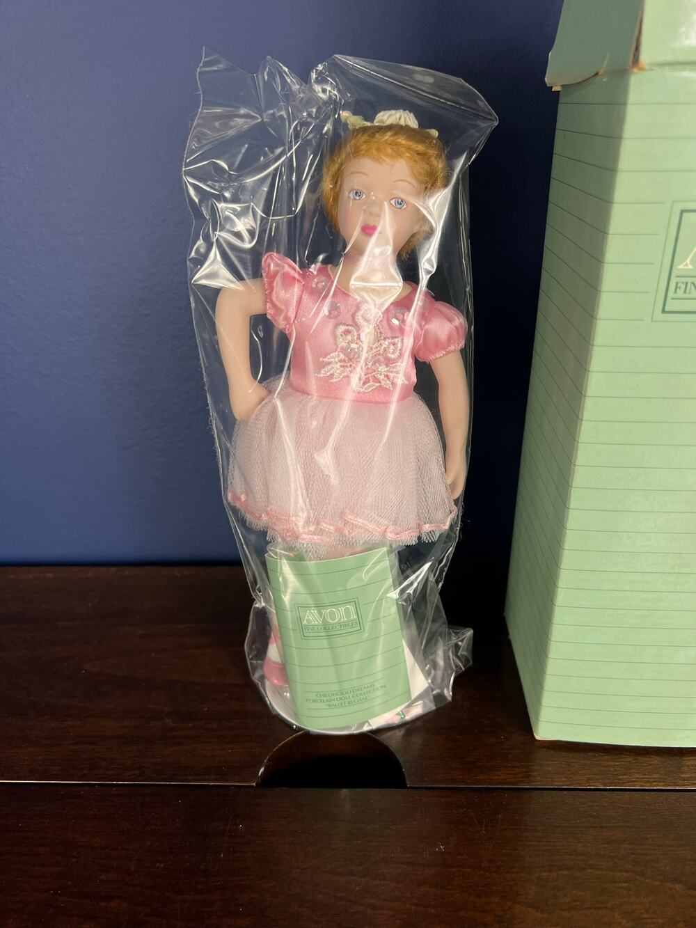 New In Box Avon Childhood Dreams Porcelain Doll Collection Ballet Recital